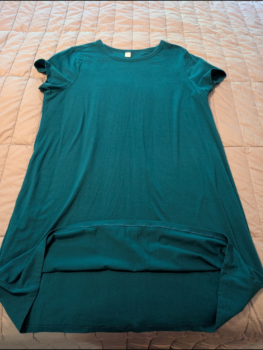Old Navy Teal Short Sleeve Tunic Dress